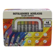 Pack de 48 rotuladores acrílicos multicolor El Corte Inglés