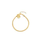 Pulsera Lisse S de Acero con Baño de Oro 18 Kt - SINGULARU