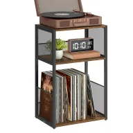 Gabinete para Tocadiscos y Vinilos - Soporte de 3 Niveles