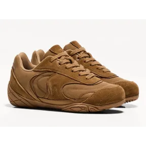Zapatillas Bershka de Cuero Marrón