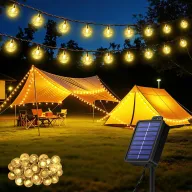 Guirnaldas de Luces Solares Realky, 30 LED 8.1M, 8 Modos