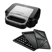Sandwichera 3 en 1 Russell Hobbs, Acero Inoxidable 750W