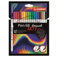 STABILO Pen 68 Premium 18 Rotuladores Punta Pincel ARTY