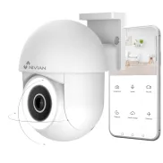 Cámara WiFi PTZ 2K 3MP con Visión Nocturna y 360° Tuya Alexa