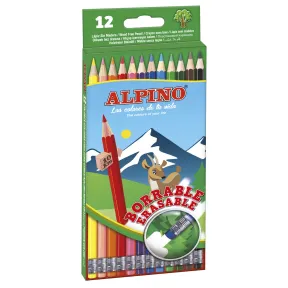 Estuche de 12 lápices borrables Alpino AL013654