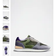 Zapatillas HOFF Emerald en verde y violeta.