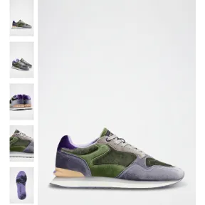Zapatillas HOFF Emerald en verde y violeta.