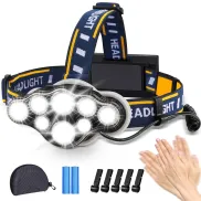 Linterna Frontal LED Recargable E Hyted, 18000 Lúmenes