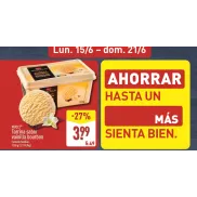 Tarrina de Helado de Vainilla Bourbon 1.25kg - Aldi