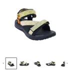 Sandalia Yannell Mujer Azul Beige Naranja Sable