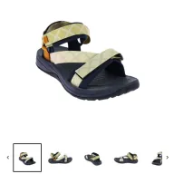 Sandalia Yannell Mujer Azul Beige Naranja Sable