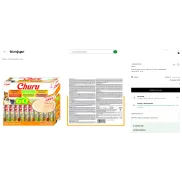 Churu Snack de Pollo INABA para Gatos - 120 Unidades, 50% Off