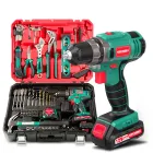 Taladro Atornillador 12V HYCHIKA con Maletín de 104 Piezas