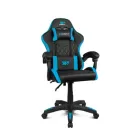 Silla de videojuegos DRIFT DR35BL, acolchada en Negro y Azul