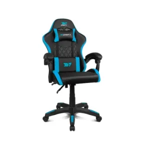 Silla de videojuegos DRIFT DR35BL, acolchada en Negro y Azul