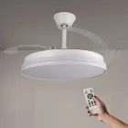 Ventilador de Techo Retráctil White Cami con Luz LED y Mando