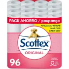 Papel Higiénico Scottex Original 96 Rollos Suave y Resistente
