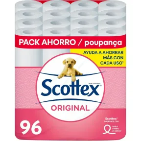 Papel Higiénico Scottex Original 96 Rollos Suave y Resistente