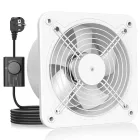 Extractor de aire silencioso 200mm con regulación y clapeta