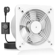Extractor de aire silencioso 200mm con regulación y clapeta