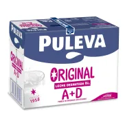Leche Desnatada Puleva con Vitaminas A y D - Pack 6 x 1L