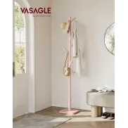 Perchero en Forma de Árbol de Madera Maciza con 8 Ganchos