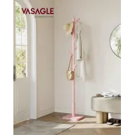 Perchero en Forma de Árbol de Madera Maciza con 8 Ganchos