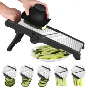 Mandolina de Acero Inoxidable para Verduras con Guantes