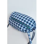 Mini bolso cruzado vichy azul Dash and Stars.