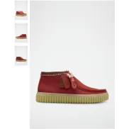 Zapatillas altas Torhill de nobuk rojo CLARKS.