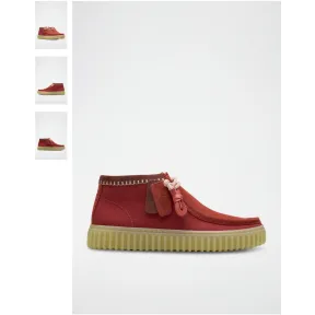 Zapatillas altas Torhill de nobuk rojo CLARKS.