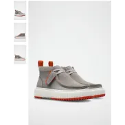 Zapatillas altas de nobuk gris CLARKS Torlite.