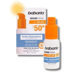 Serum Facial Protector Solar Babaria con Ácido Hialurónico 50