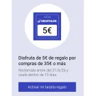 Regalo Decathlon: Cheque de 5€ por compras de 35€