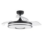 Ventilador de Techo Negro Dani 72W, 7200lm DC