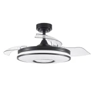 Ventilador de Techo Negro Dani 72W, 7200lm DC