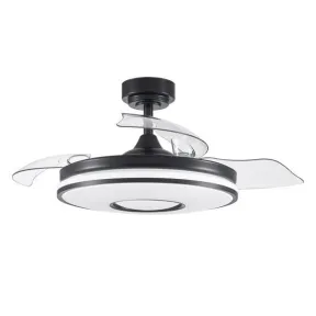Ventilador de Techo Negro Dani 72W, 7200lm DC
