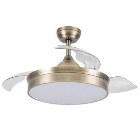 Ventilador de 48W Cala Cuero, elegante y potente de 4800lm