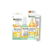 Garnier Glow Booster: Set de Vitamina C y Contorno de Ojos