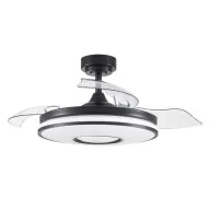 Ventilador 3 Aspas Negro 48W 4800LM con 6 Velocidades