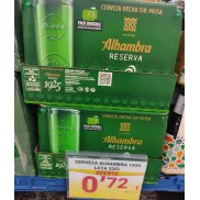 Pack de 8 latas de Cerveza Alhambra Reserva 1925 a 0.72€