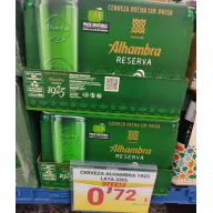 Pack de 8 latas de Cerveza Alhambra Reserva 1925 a 0.72€