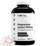 Magnesio Puro Bisglicinato 350mg - 240 Cápsulas para 4 Meses