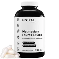 Magnesio Puro Bisglicinato 350mg - 240 Cápsulas para 4 Meses