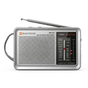 Radio Portátil de Bolsillo AM/FM con Altavoz Fuerte y DSP