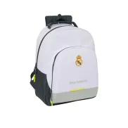 Mochila Escolar Real Madrid C.F. Blanco 32 x 42 x 15 cm.