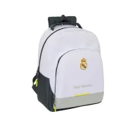 Mochila Escolar Real Madrid C.F. Blanco 32 x 42 x 15 cm.