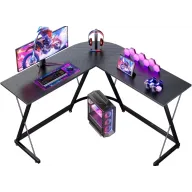 Mesa de Juego en Forma de L 120x120 cm de Fibra de Carbono