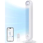 Ventilador de torre Dreo silencioso con 4 velocidades y 90°