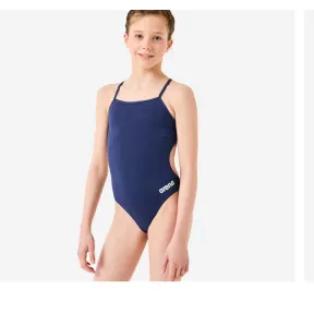 Bañador Natación Arena Solid Niña Azul Marino 8-15 años